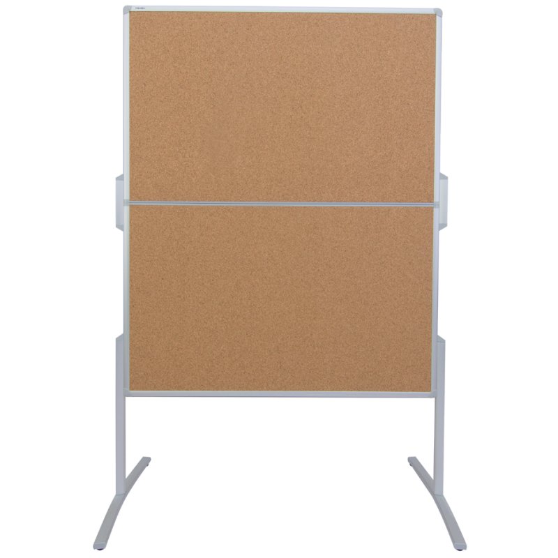 FRANKEN tableau de modération PRO120, pliable, surface liège, 2 tableaux 750×1200 mm