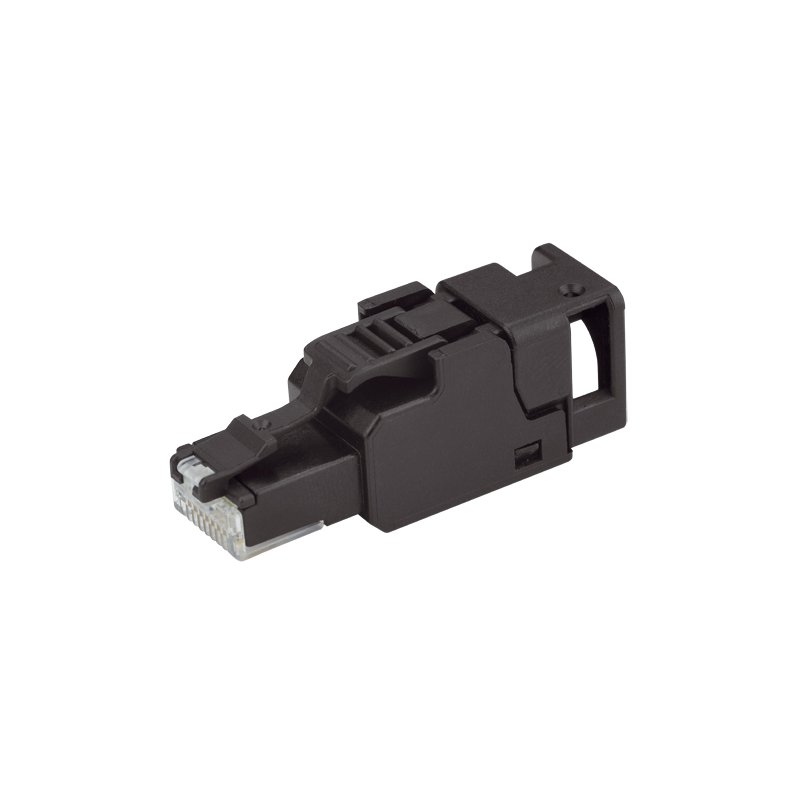 TELEGÄRTNER RJ45 connector UFP8 Cat.6A deep, black, T568A