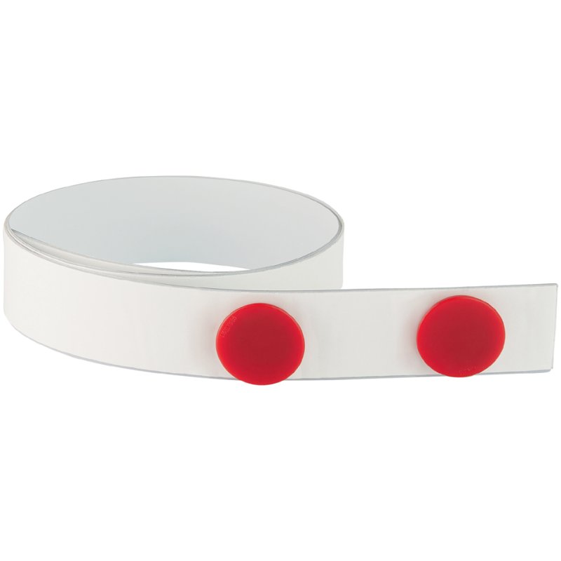 FRANKEN bande magnétique autocollante, 50 mm × 25 m, blanc