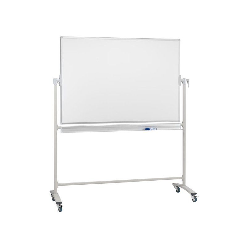 FRANKEN tableau de conférence X-t, tableau blanc magnétique, pivotant 360°, 1500×1000 mm