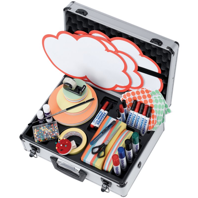 FRANKEN professional meeting tray, moderation set, silver