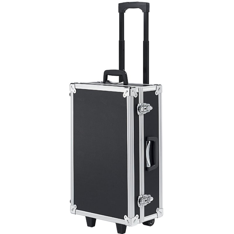 FRANKEN moderation case TRAINER, trolley with wheels, black