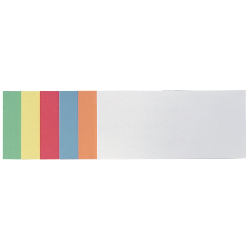 FRANKEN cartes de modération rectangles, 205 × 95 mm, colorées, 250 pièces