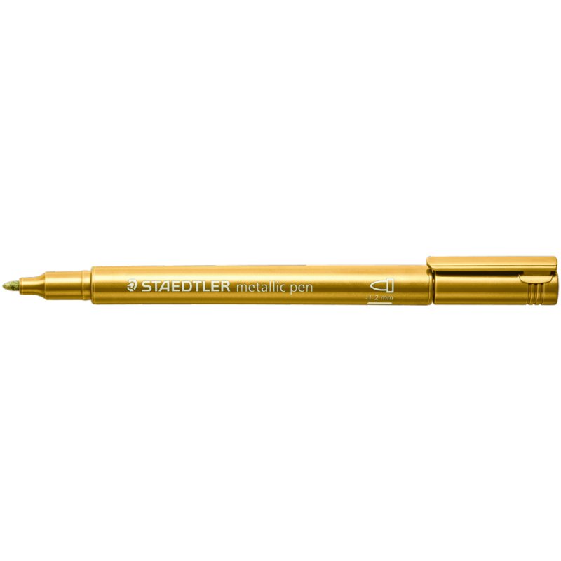 STAEDTLER marqueur permanent métallisé, argent, pointe ronde, 1-2 mm