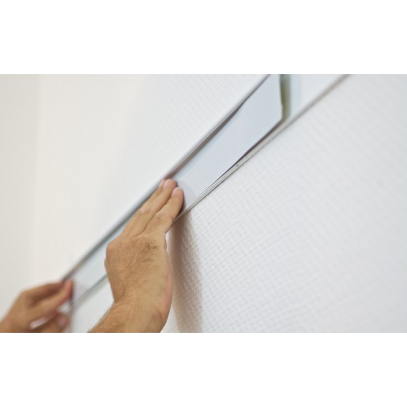 FRANKEN rail mural PRO, 2000 × 60 mm, argent, 15 mm épais
