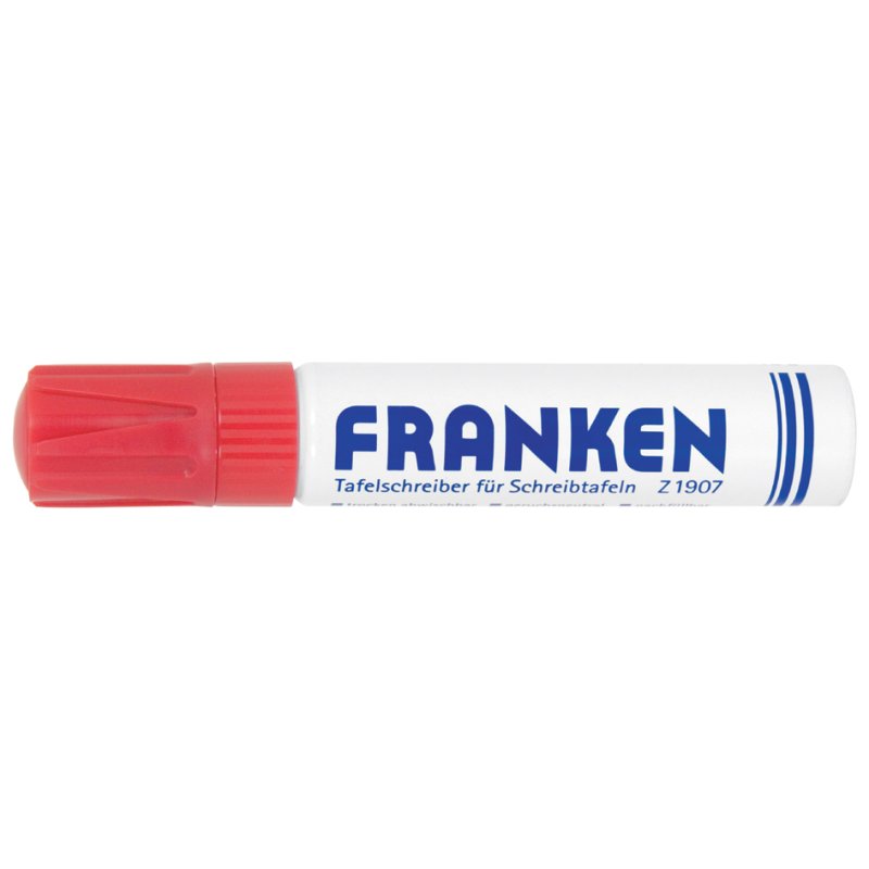 FRANKEN marqueur tableau blanc Jumbo, rechargeable, bleu, 4-12 mm