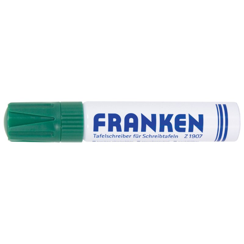 FRANKEN marqueur tableau blanc Jumbo, rechargeable, bleu, 4-12 mm