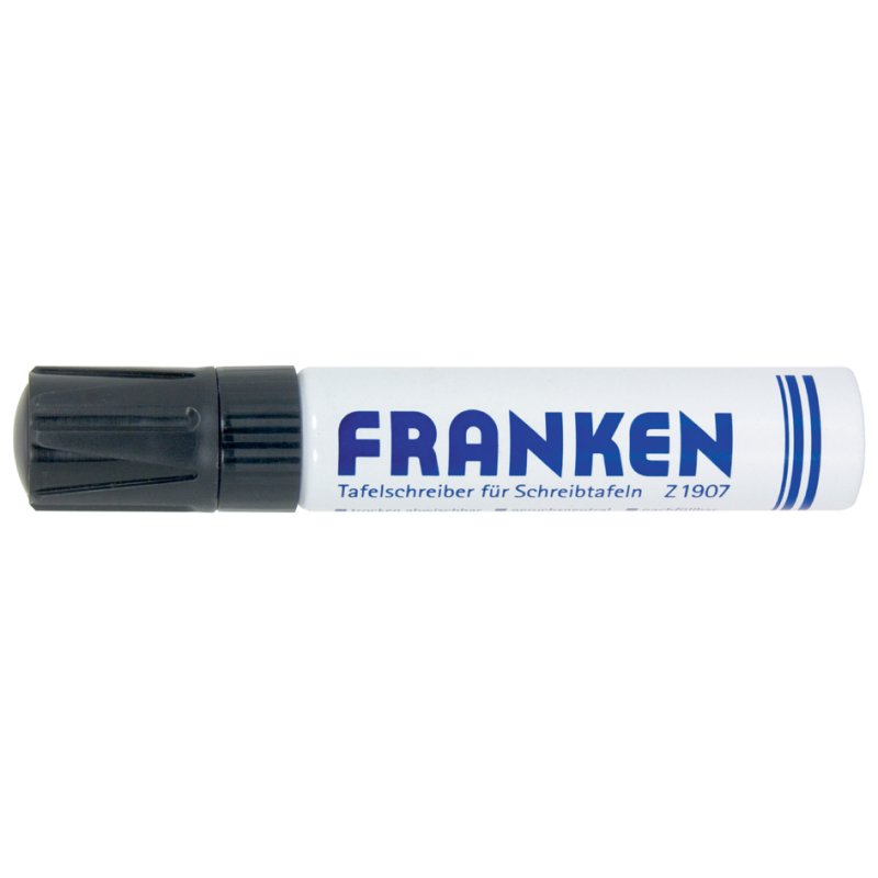 FRANKEN marqueur tableau blanc Jumbo, rechargeable, bleu, 4-12 mm