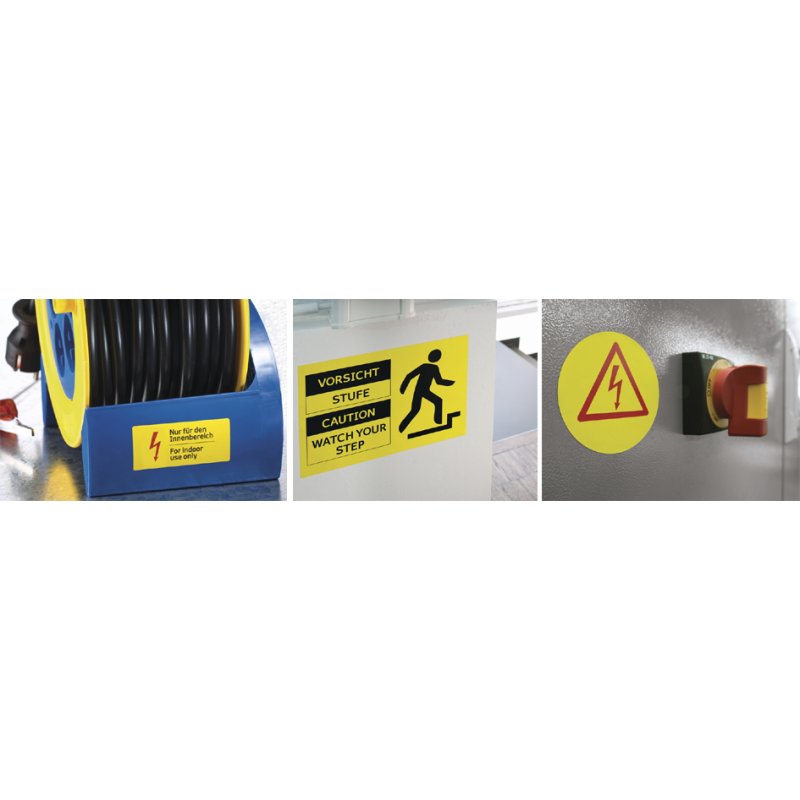HERMA étiquettes de signalisation, diamètre 30 mm, jaune, 1200 pièces