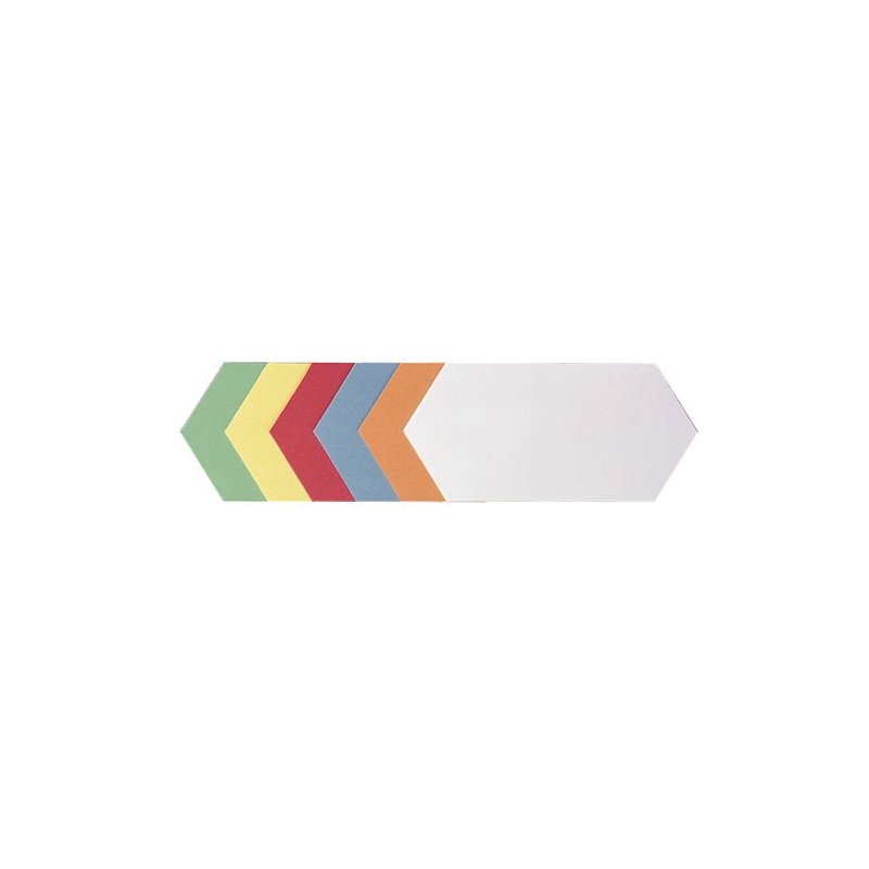 FRANKEN cartes de modération losange, 95×205 mm, assorties colorées, 250 pièces