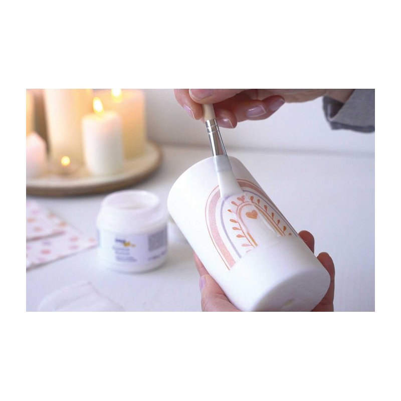 KREUL vernis & colle pour serviettes Candle Potch, à base d'eau, 150 ml
