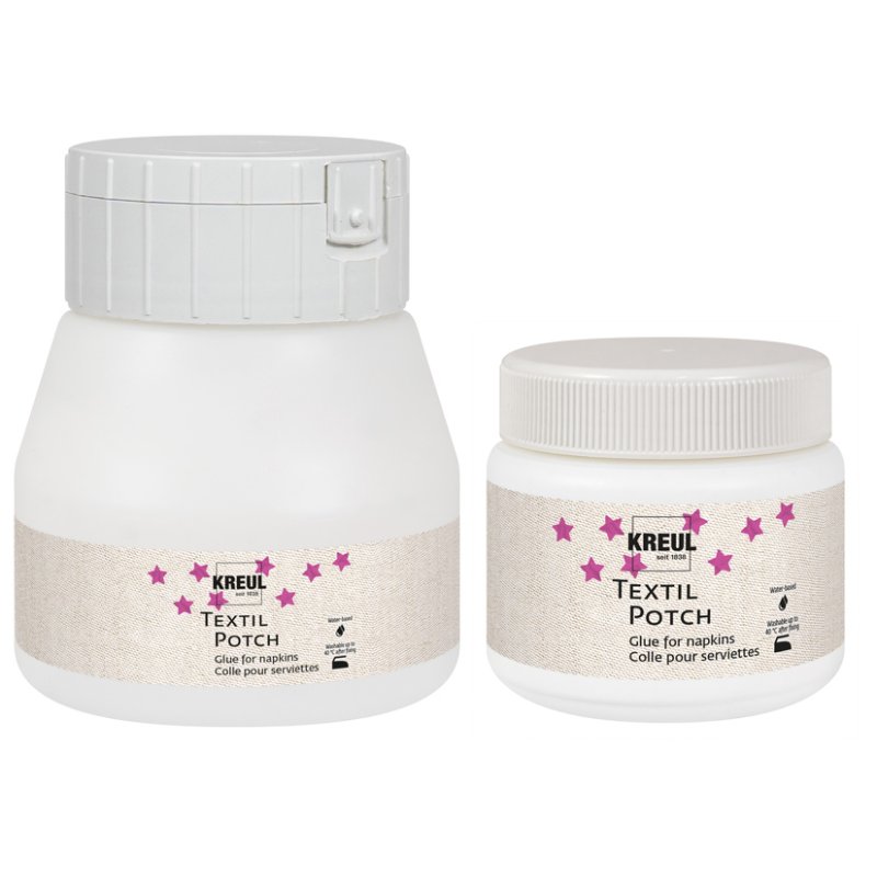 KREUL serviettes vernis & colle textile POTCH, transparent, 250 ml