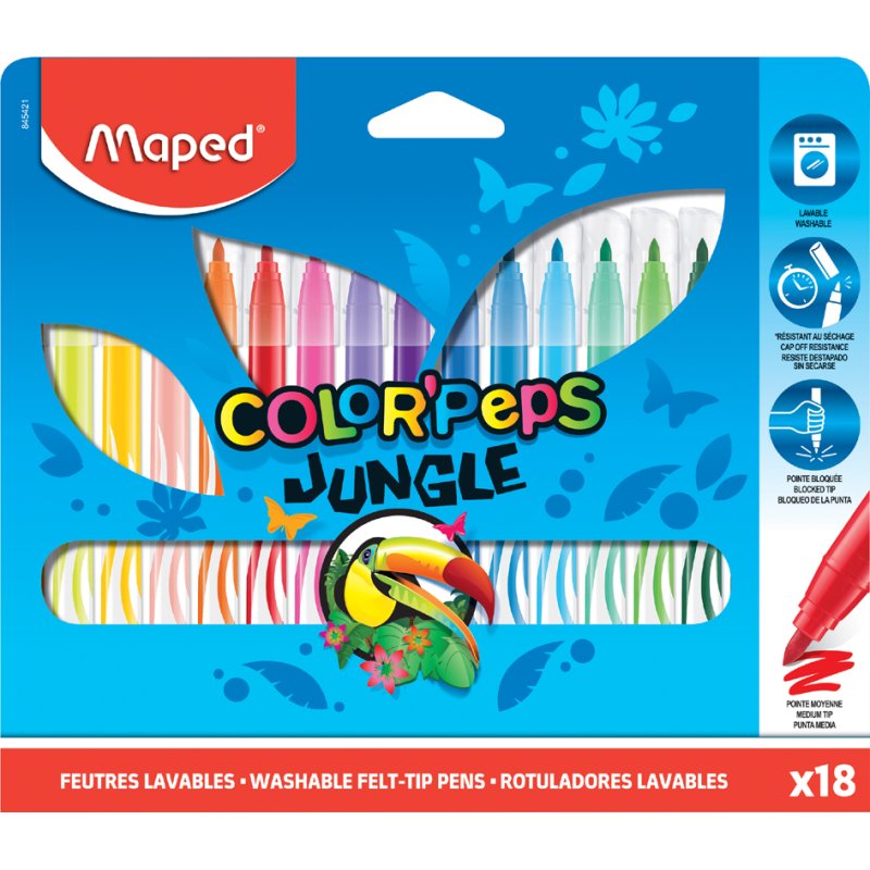 Maped Color'Peps Jungle colouring pencils, 12 pieces, washable