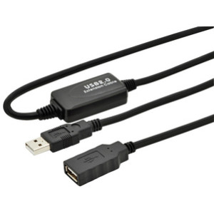 DIGITUS USB 2.0 actieve verlengkabel, mannelijk-vrouwelijk, 10 meter
