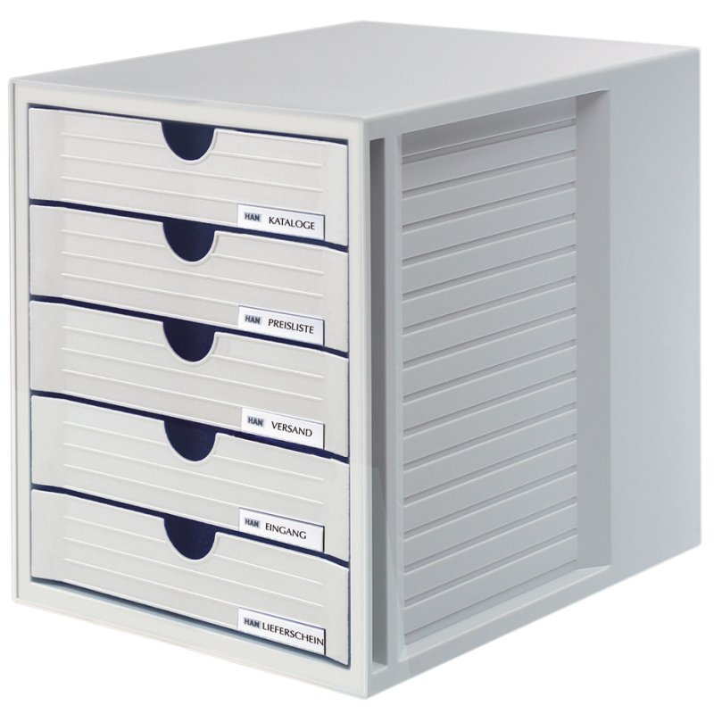 HAN ladebox SYSTEMBOX, 5 lades, zwart