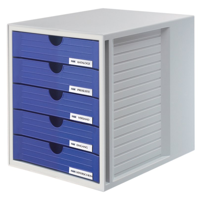 HAN ladebox SYSTEMBOX, 5 lades, zwart