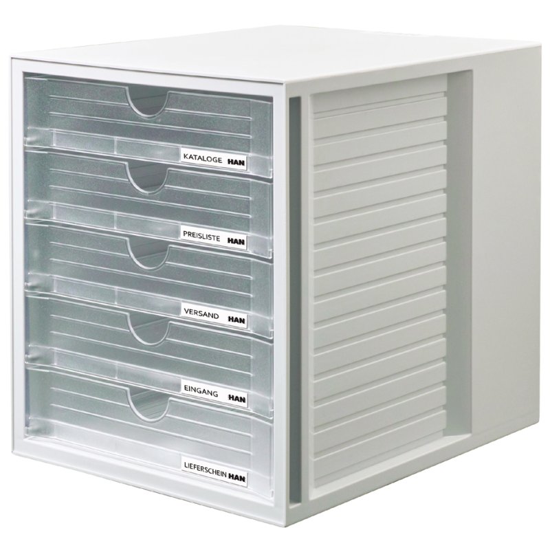 HAN ladebox SYSTEMBOX, 5 lades, zwart