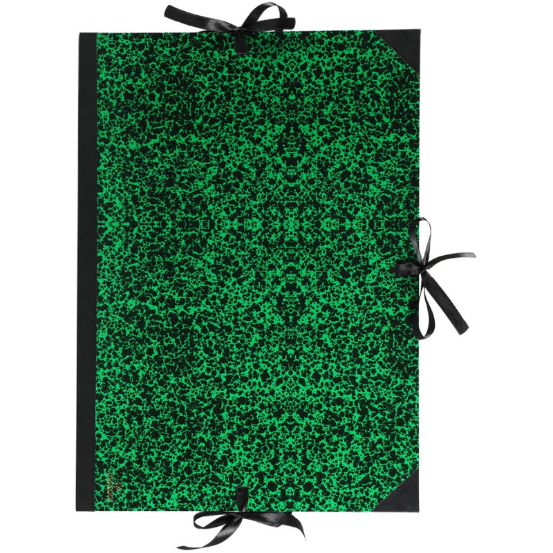 CANSON chemise à dessins Annonay, 78×115 cm, vert/noir, carton rigide