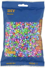 Hama kralen midi pasteltinten mix, 5,0 mm, 1.000 stuks