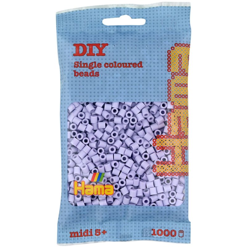 Hama perles à repasser moyennes, rose pastel, 1.000 pièces