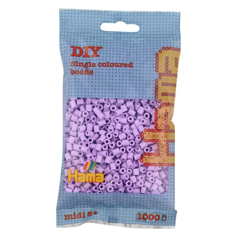 Hama perles à repasser moyennes, rose pastel, 1.000 pièces