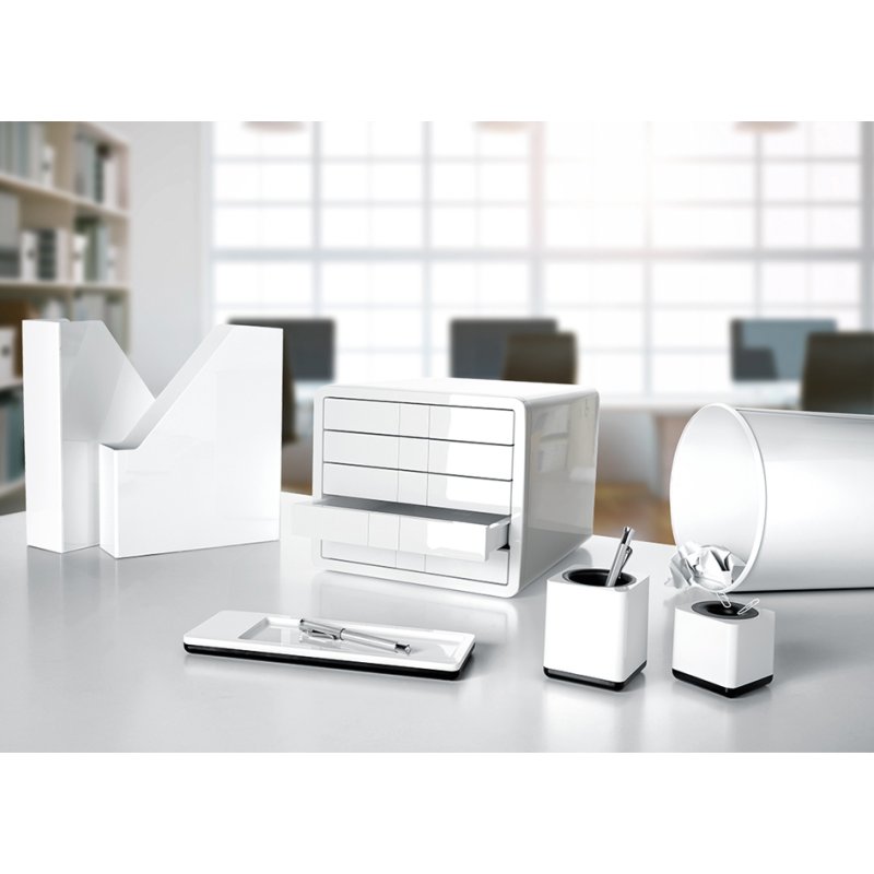 HAN cassette porte-revues sur pied i-Line, A4, blanc, 2 pièces