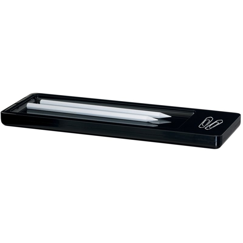 HAN pot à crayons i-Line, plastique, blanc/noir, 280×95×18 mm