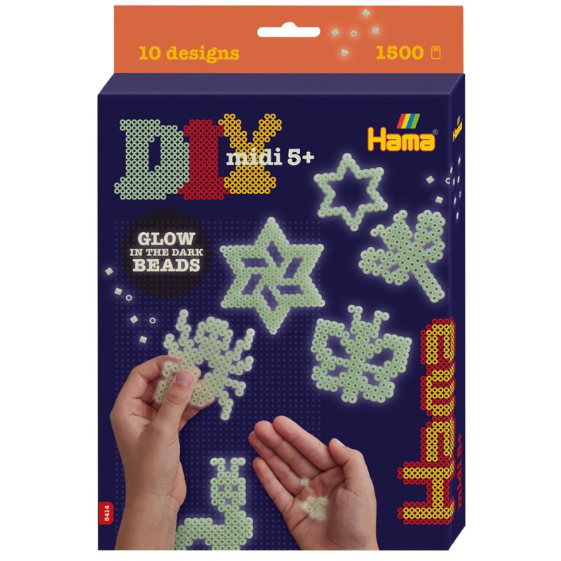 Hama strijkparels pakket Nacht Lichtgevend, glow in the dark, 1500 stuks