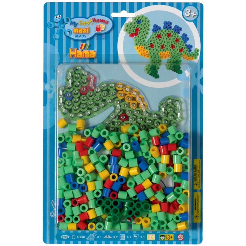 Hama perles à repasser XL Dinosaures, 10 mm, 250 pièces