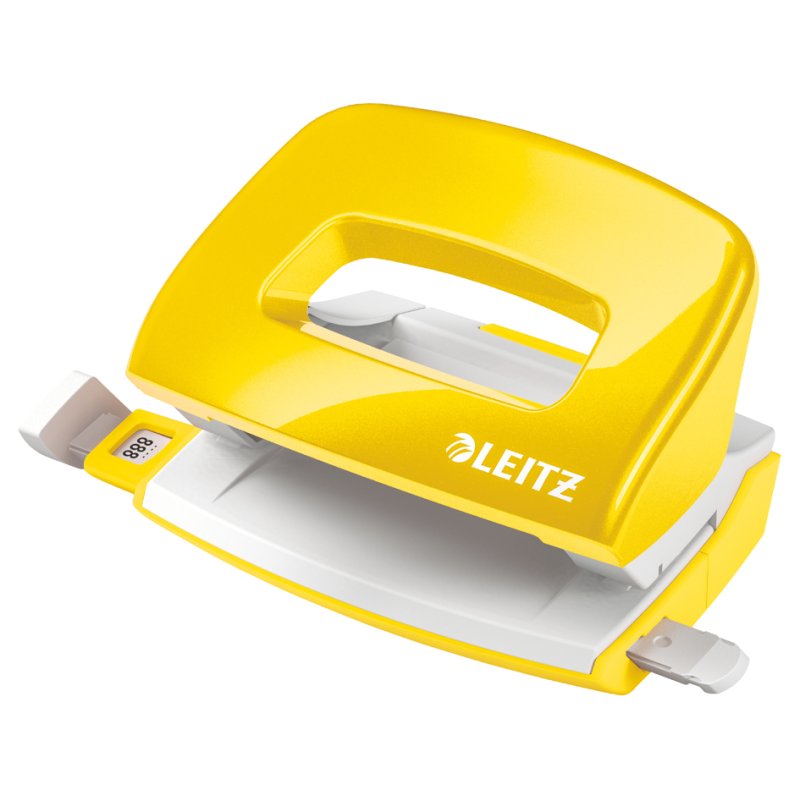 LEITZ mini perforator NeXXt WOW, parelwit, 10 vel