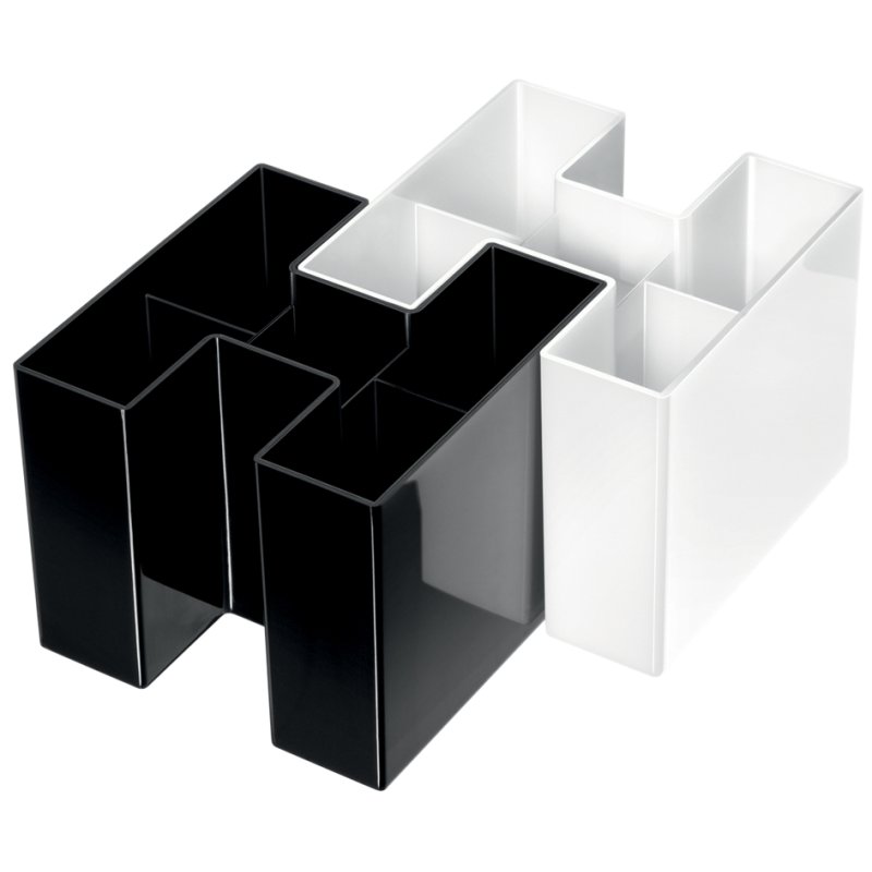 HAN porte-stylos BRAVO, blanc, 5 compartiments, polystyrène
