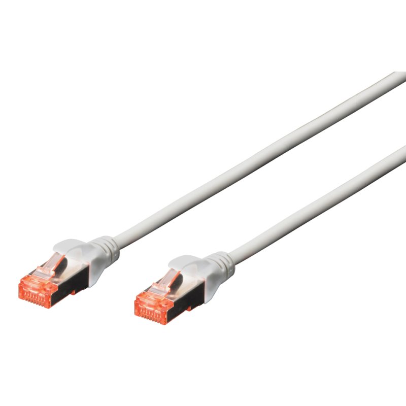 DIGITUS câble de brassage réseau Cat. 6 S/FTP, rouge, 0,5 mètre