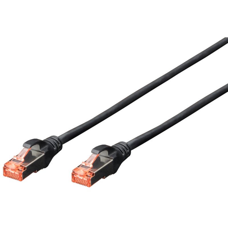 DIGITUS câble de brassage réseau Cat. 6 S/FTP, rouge, 0,5 mètre