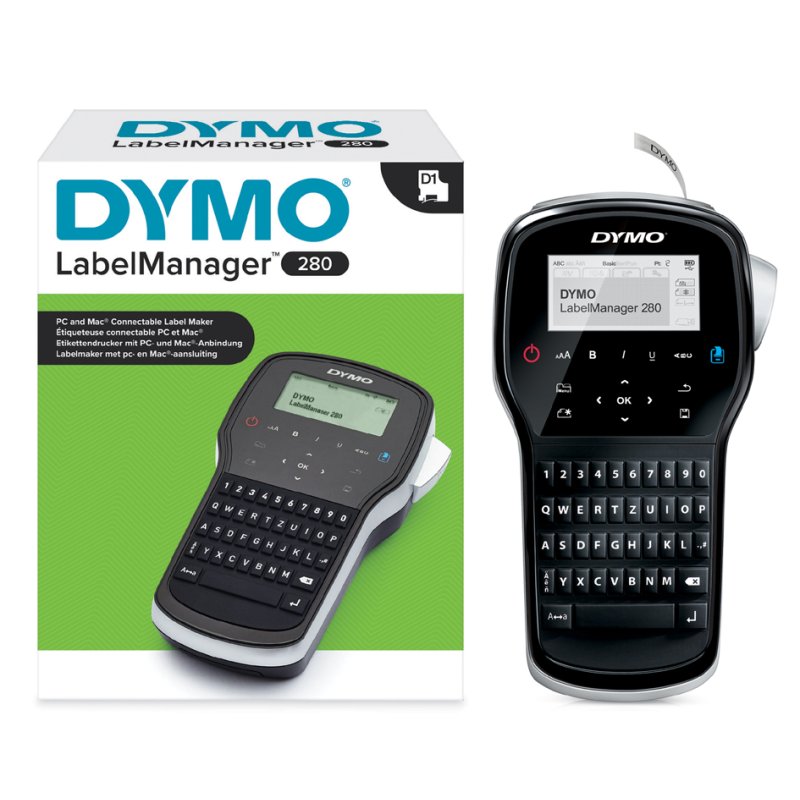 Dymo LabelManager 280 labelprinter, AZERTY-toetsenbord, USB-verbinding