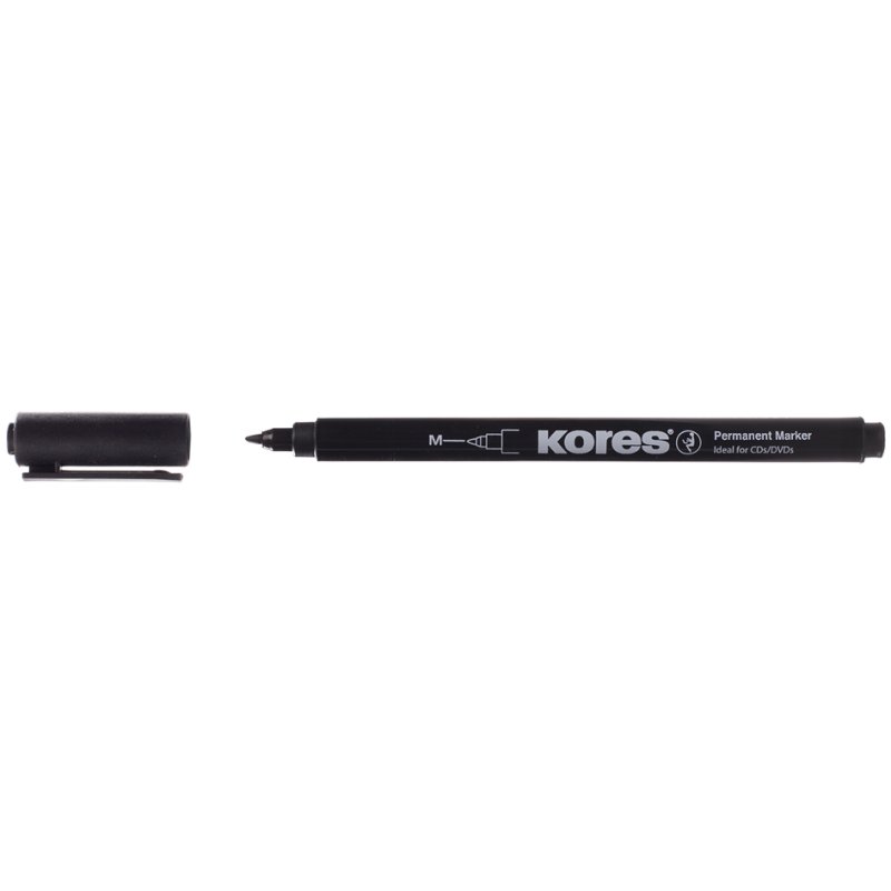 Kores marqueur permanent K MARKER FINE, moyen, bleu
