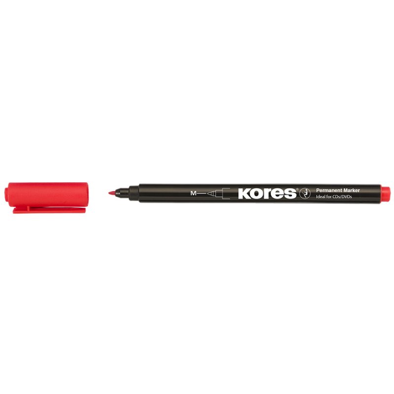 Kores marqueur permanent K MARKER FINE, moyen, bleu