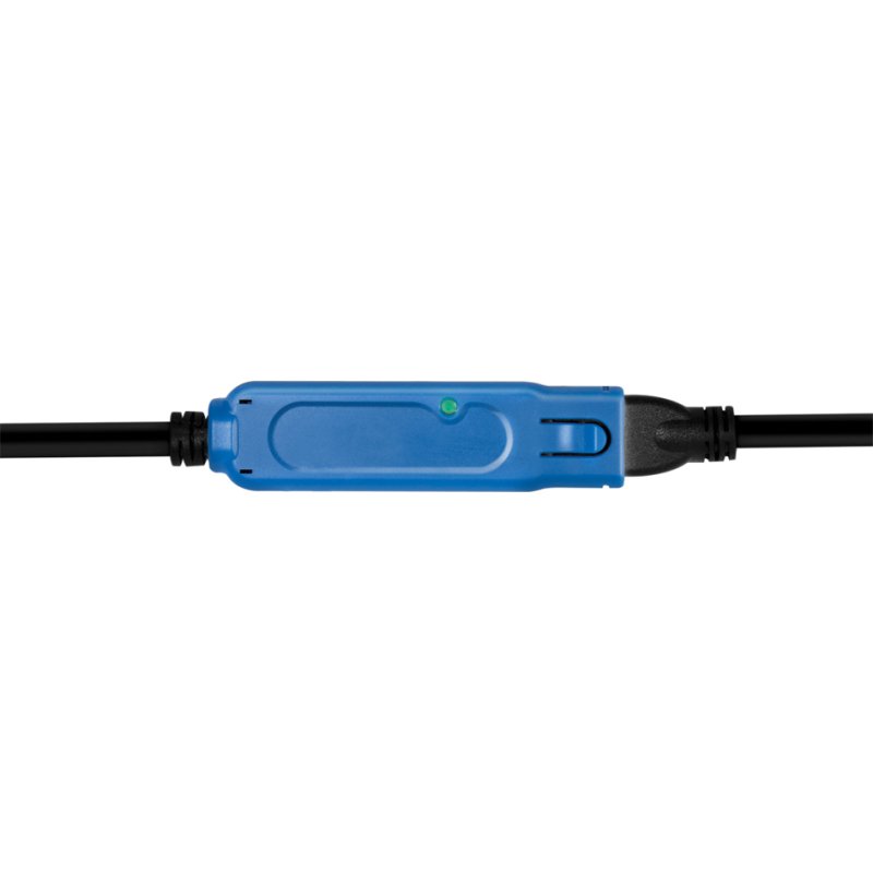 LogiLink Câble d'extension USB 3.2 actif, 20 mètres, noir/bleu