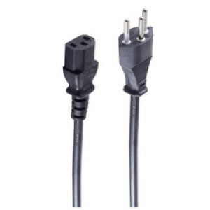 shiverpeaks BASIC-S Zwitserse stroomkabel, 1,8 m, zwart