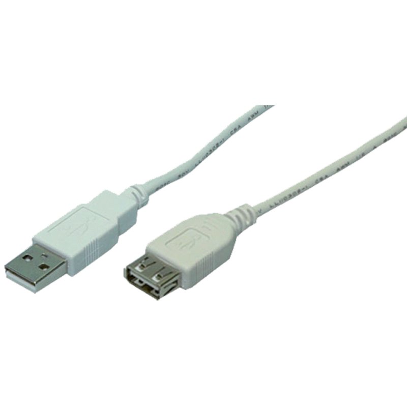 LogiLink Câble d'extension USB 2.0, noir, 2 mètres