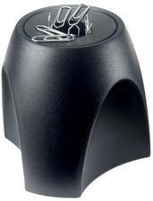 HAN paperclip dispenser DELTA, polystyreen, zwart/blauw
