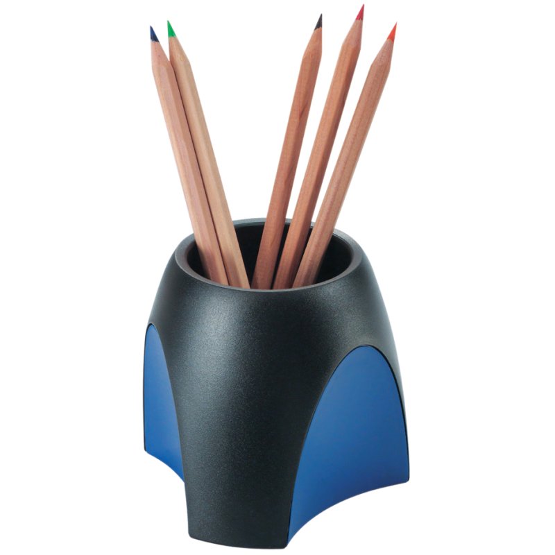 HAN porte-stylos DELTA Silver Edition, argent/noir, 99×99×94 mm
