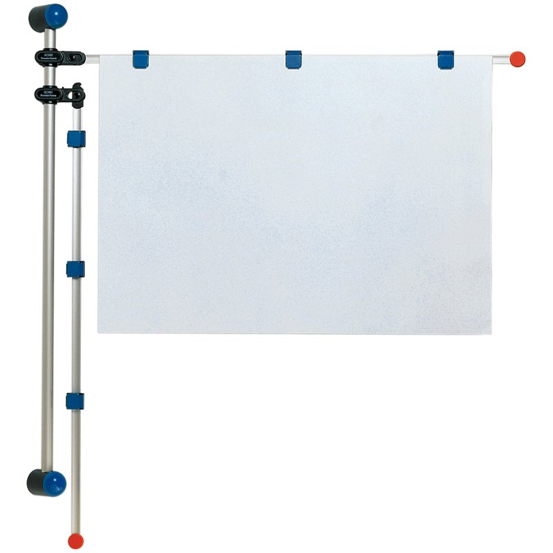 MAUL support mural gris, bras pivotants, anodisé argent, extensible 1200 mm