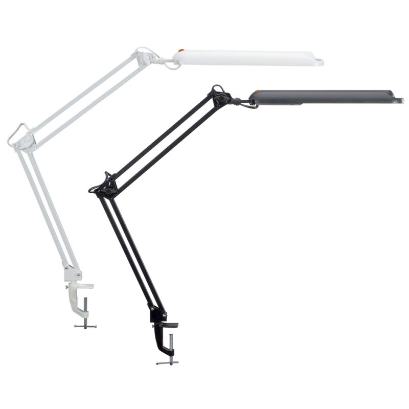 MAUL Lampe de bureau LED MAULatlantic, pied à pince, noir, 9W