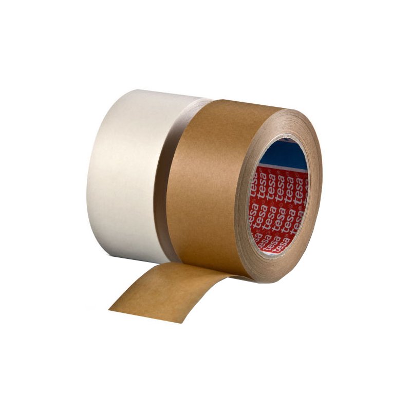 tesa ruban d'emballage 4313, papier, marron, 75 mm × 50 m
