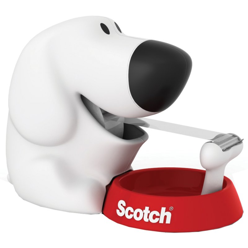Scotch distributeur de ruban adhésif chien, avec ruban Magic, 19 mm × 7,5 m