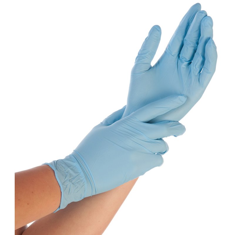 HYGOSTAR nitril handschoenen SAFE PREMIUM, maat S, wit, 100 stuks