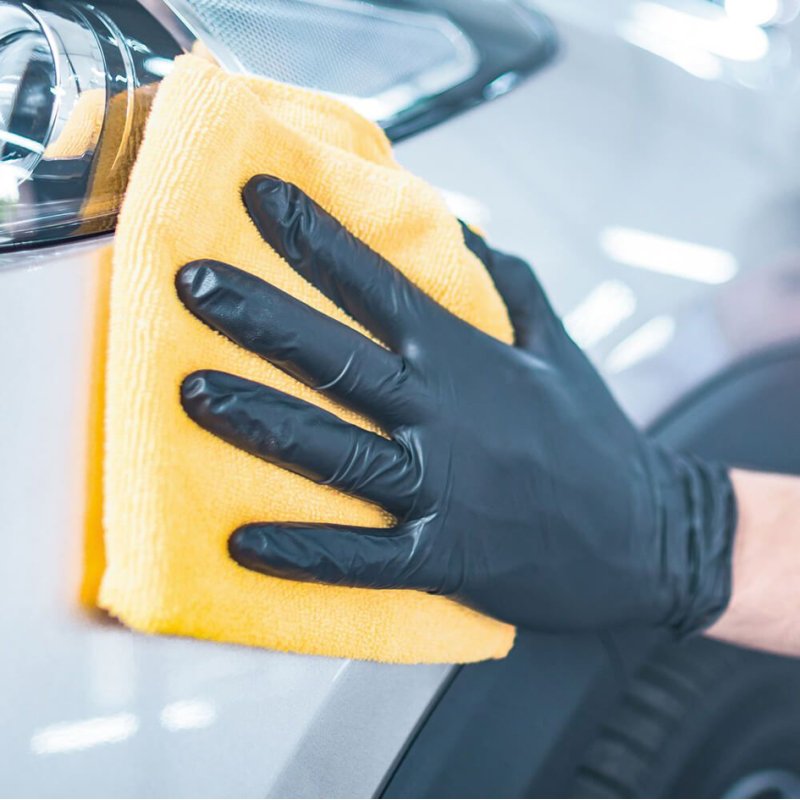 HYGOSTAR gants nitrile DARK, sans poudre, noir, taille L, 100 pièces
