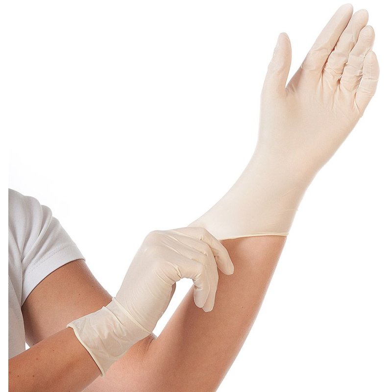 HYGONORM gants latex grip light, taille S, blanc, sans poudre