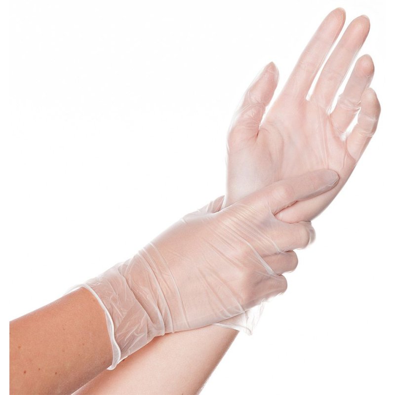 HYGOSTAR vinylhandschoenen maat S, wit, poedervrij, 100 stuks