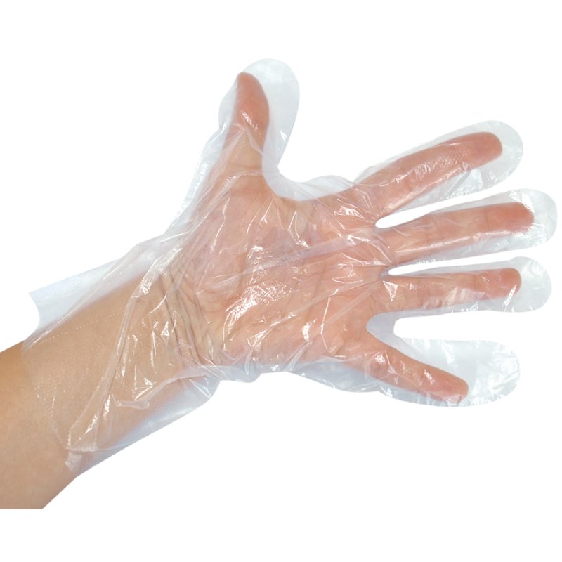 HYGONORM gants jetables HDPE, transparent, taille L, 100 pièces